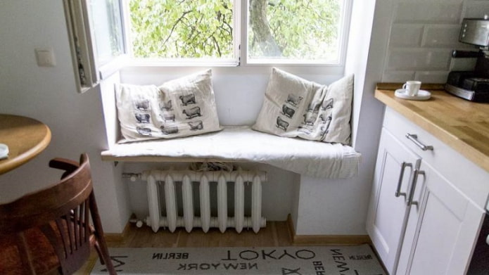 rest area on the windowsill