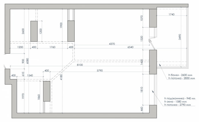 Layout before renovation