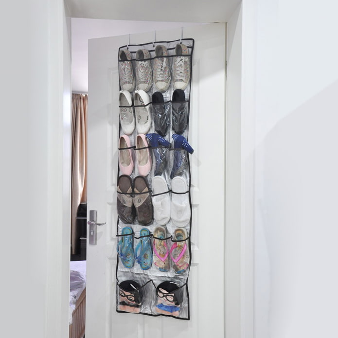 hanging organizer on the door