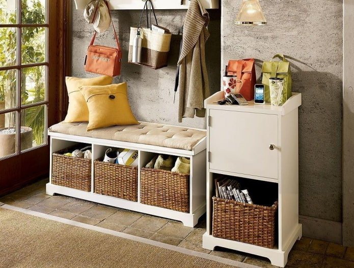 baskets for storing shoes