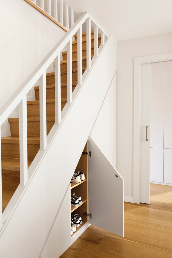 wardrobe under the stairs