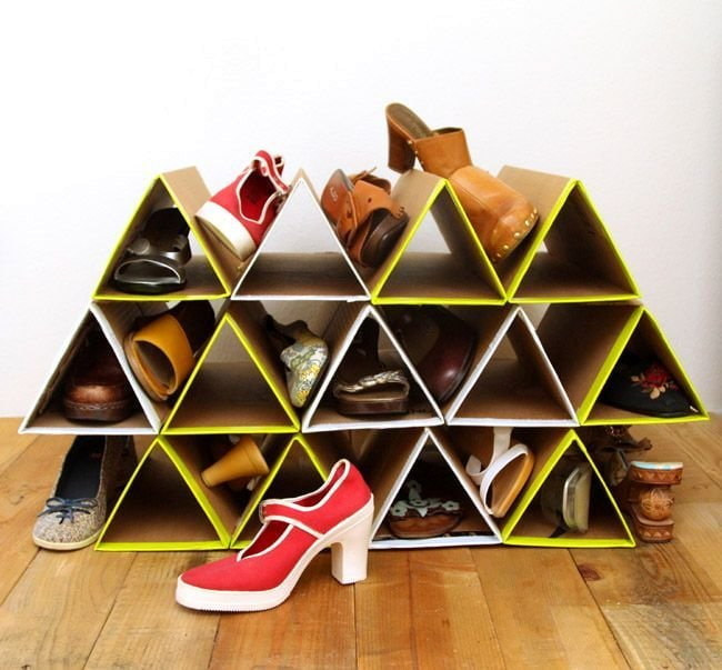 unusual cardboard shelf