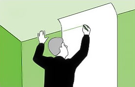 how to glue wallpaper