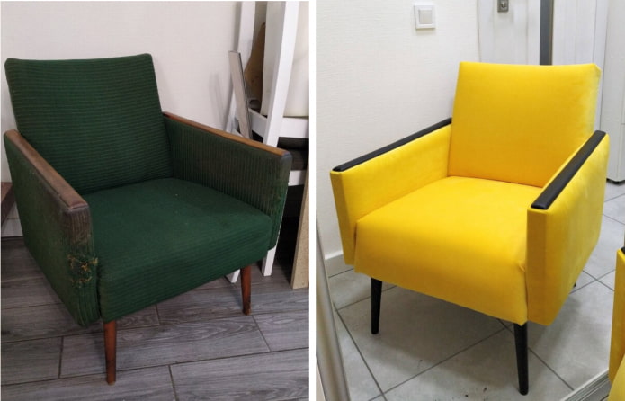 Repurposed armchair