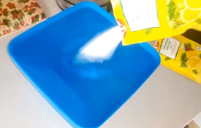 preparing the solution