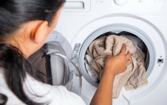 preparing for washing