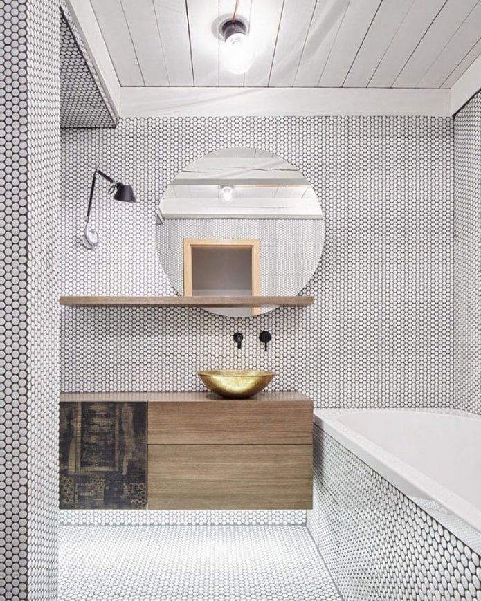 black grout for white tiles