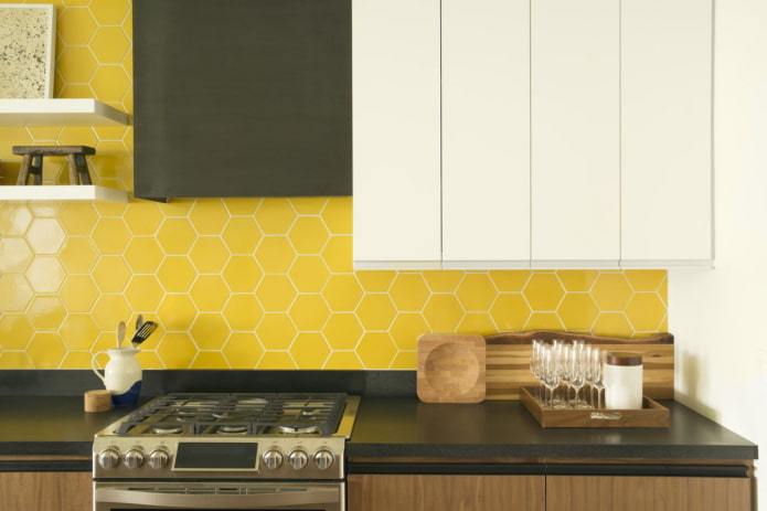 white grout for tiles in the interior
