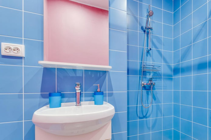blue tile grout