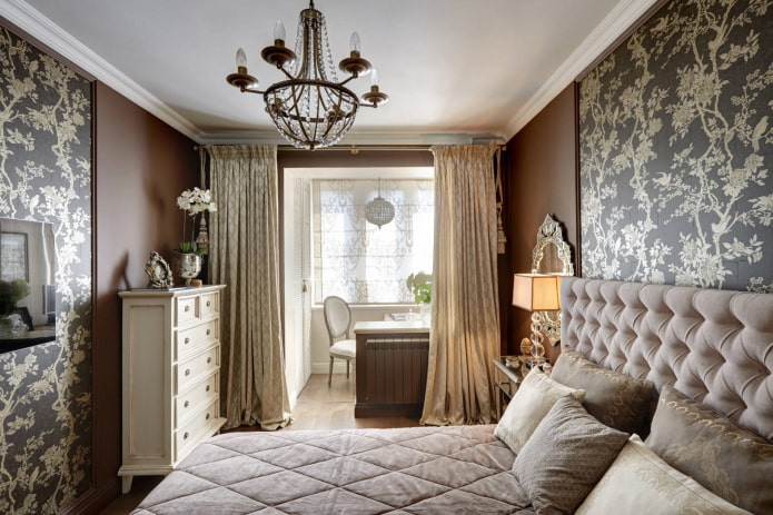 Bedroom with a balcony