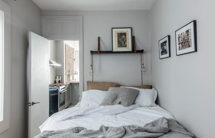 bed next to the doorway