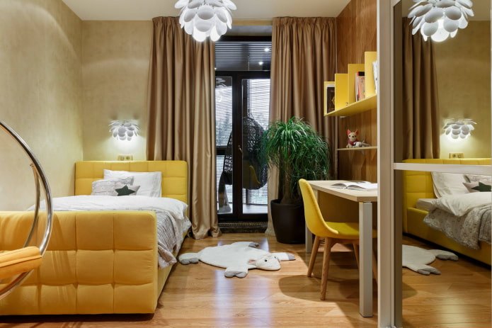 single bed with headboard
