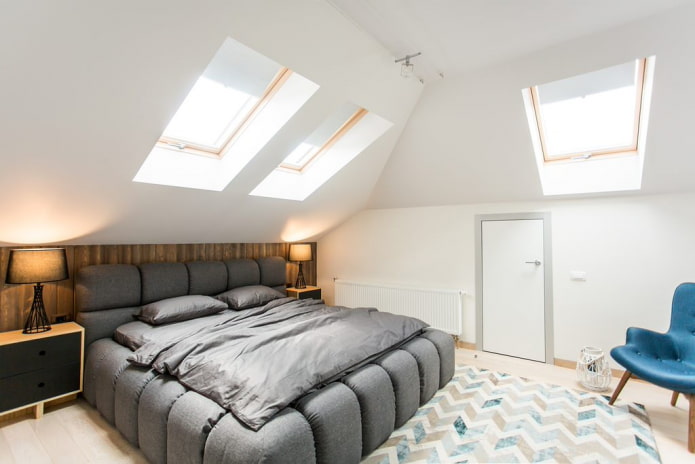 Bed under the windows
