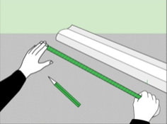 How to glue ceiling plinth to a stretch ceiling: preparation