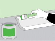 How to glue the skirting board to the stretch ceiling: applying glue