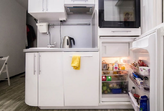 Built-in mini-fridge