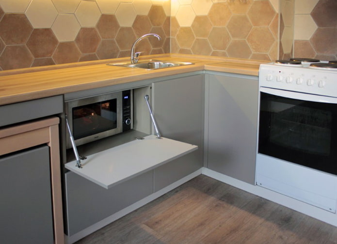 Microwave under the countertop