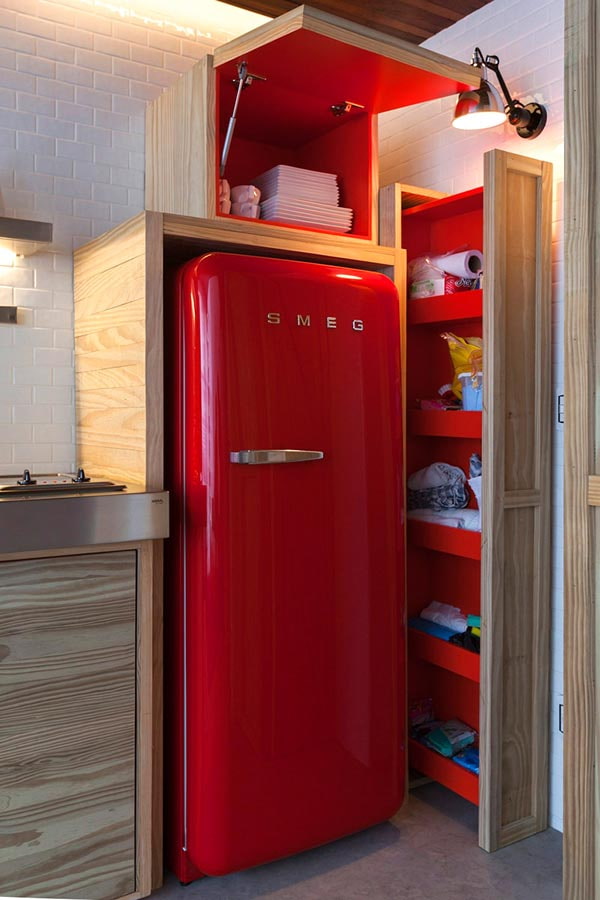 Cabinet above the refrigerator