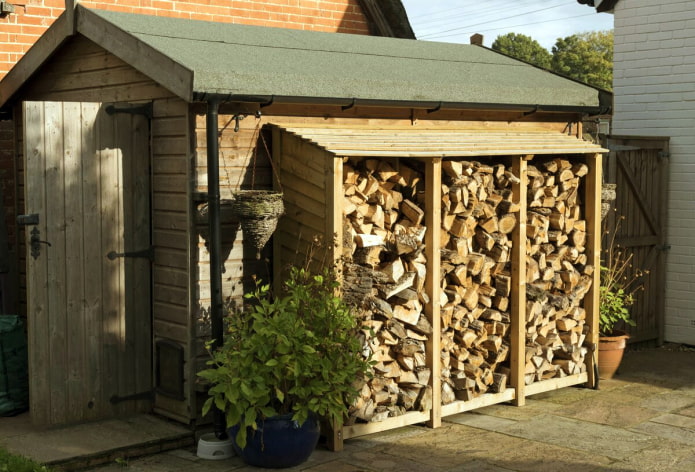 Woodshed near the barn