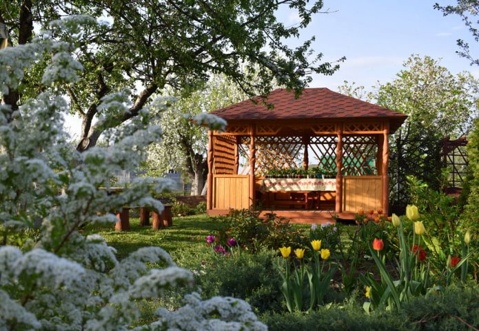 Wooden gazebo