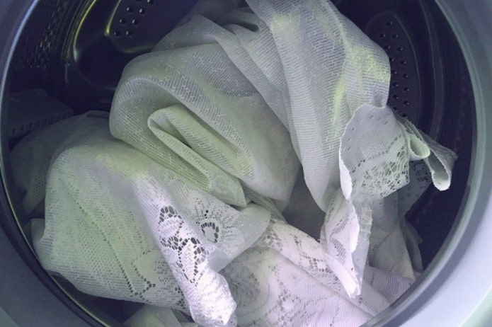 wash openwork tulle