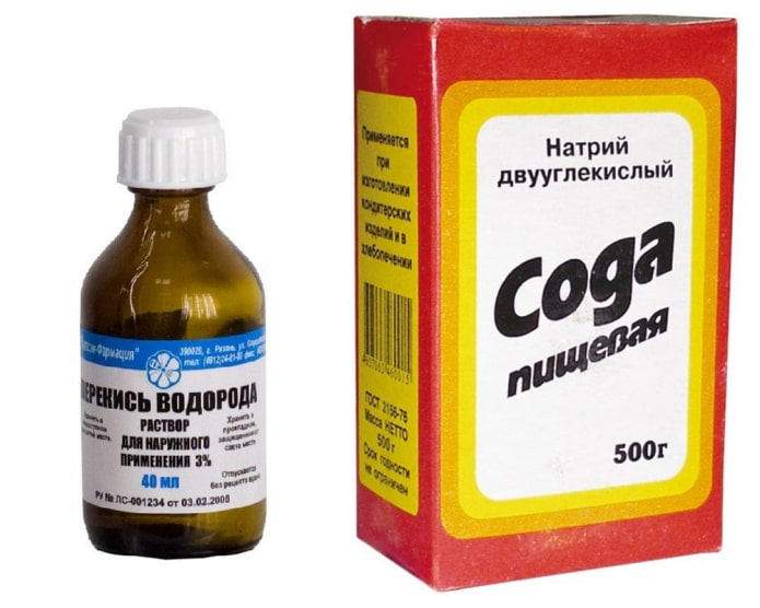 Bake soda and hydrogen peroxide against limescale