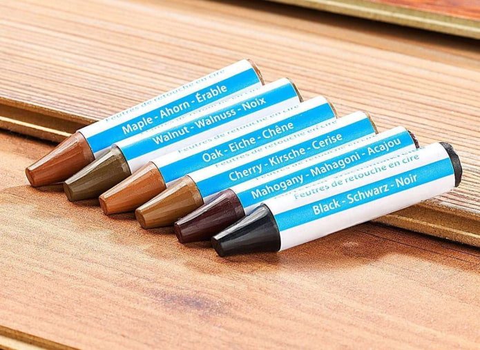 Wax pencil for laminate
