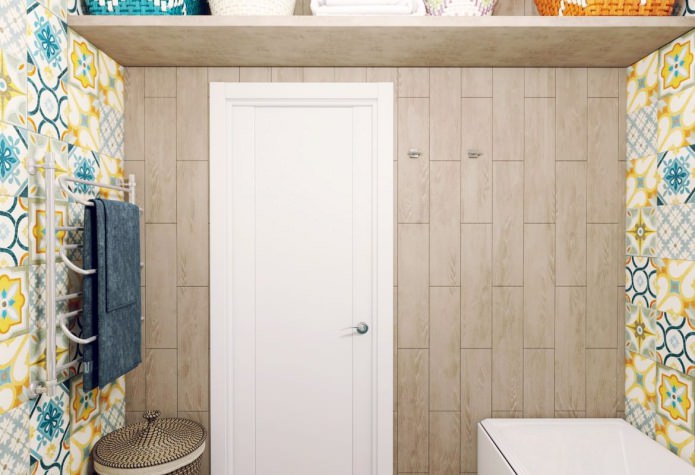 design of a combined bathroom 3.82 sq. m. m.