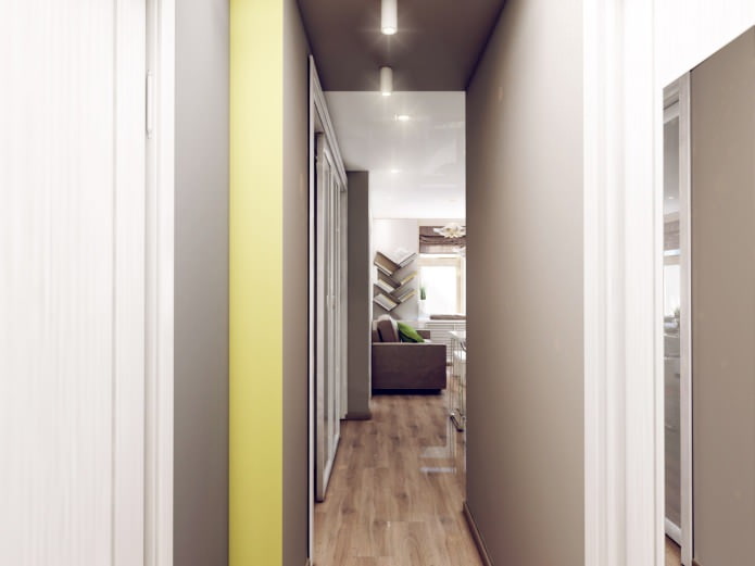 design of a hallway 3.1 sq. m.