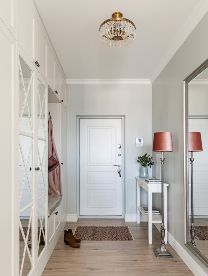 Mirrors on cabinets
