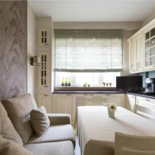 How to choose wallpaper for a small kitchen?-7