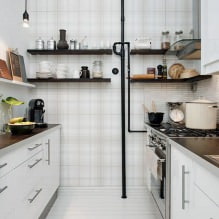 How to choose wallpaper for a small kitchen?-9