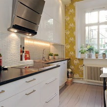How to choose wallpaper for a small kitchen?-13