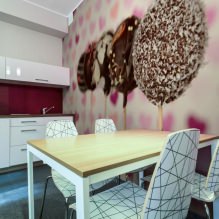 How to choose wallpaper for a small kitchen?-5