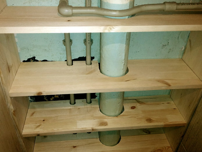 Holes for pipes