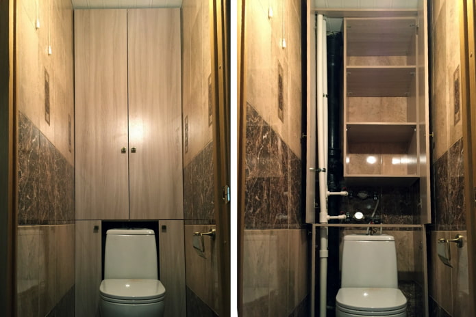 a closet in a Khrushchev-era toilet