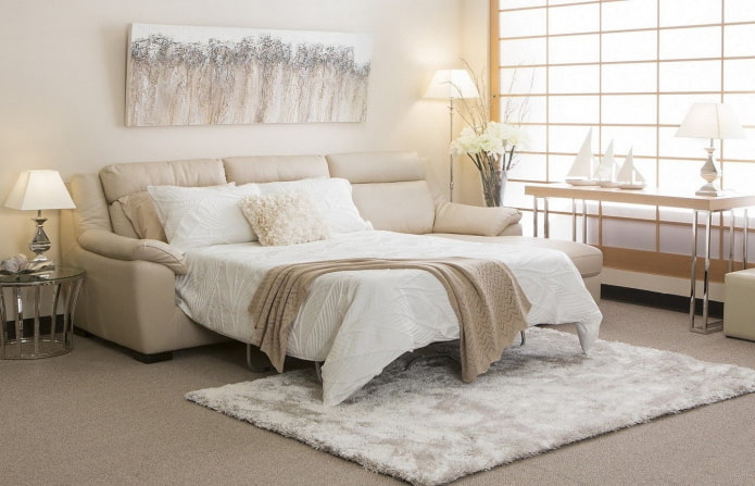sofa with a folding bed
