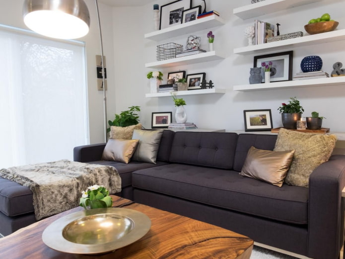 corner sofa made of matting