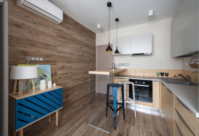 Wall cladding in the kitchen