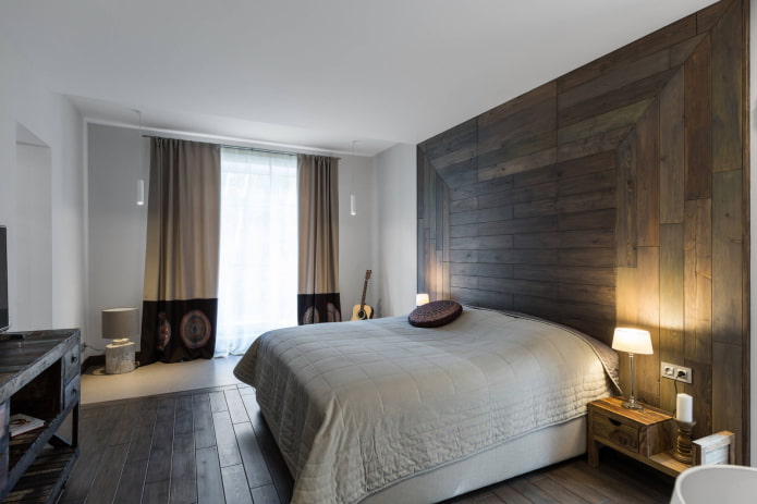 Bedroom with an accent wall
