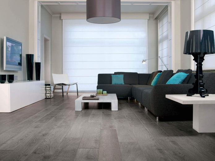 Gray floor