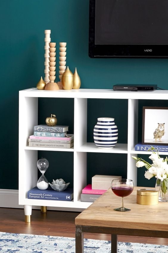 KALLAX nightstand on legs