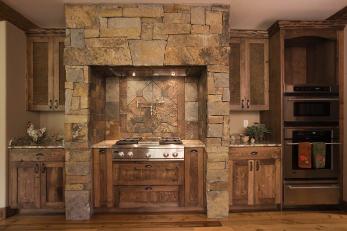 stone kitchen decoration
