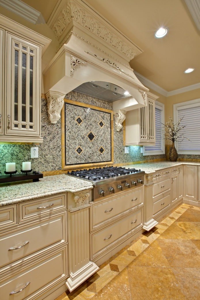 stone finishing in a classic style