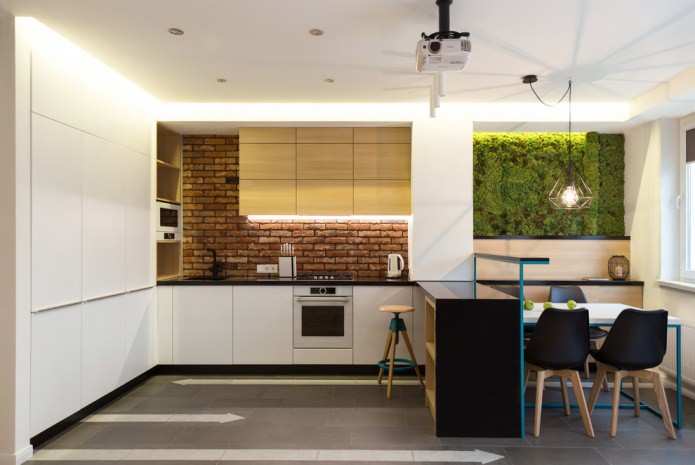 brick in eco style