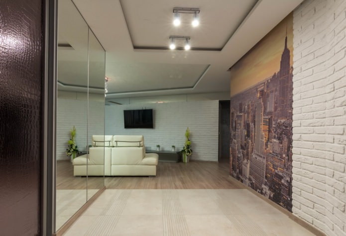 Photo wallpaper and stone