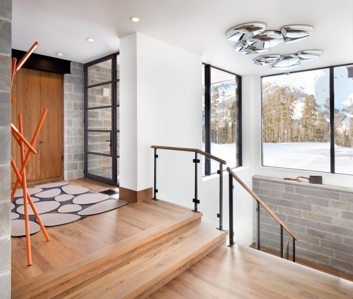 modern style in the hallway