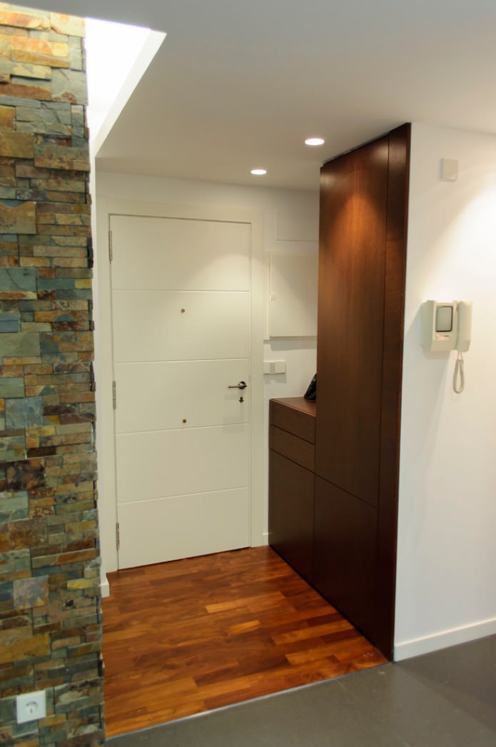stone in a small hallway