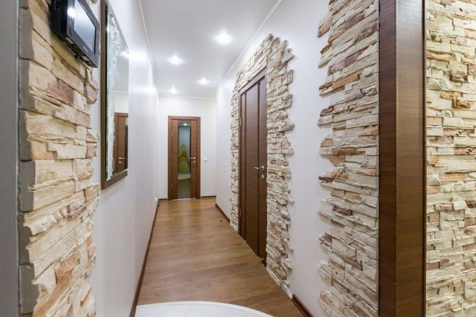 Stone in the interior of the hallway
