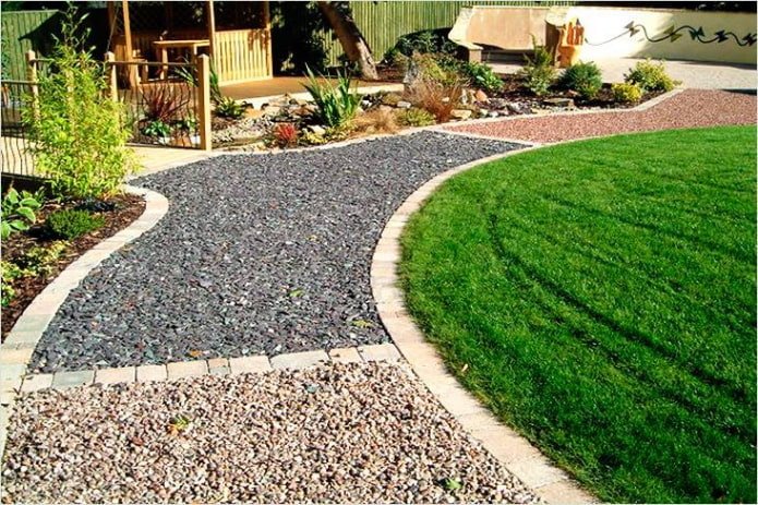crushed stone paths